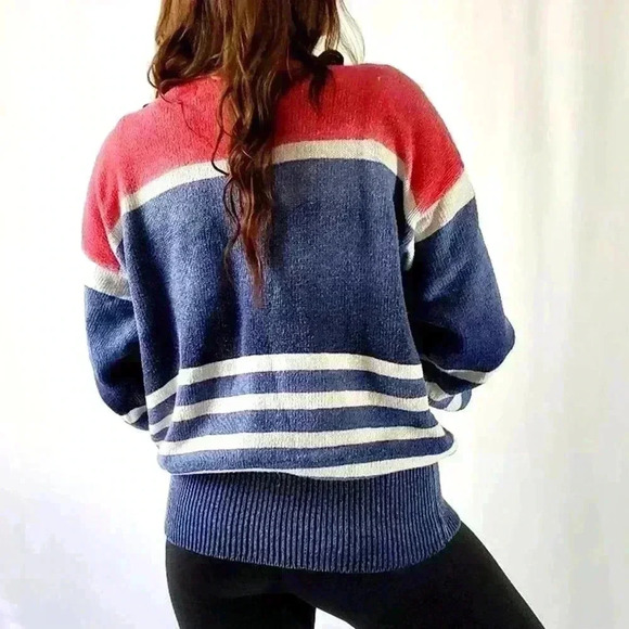 Ralph Lauren Oversized Chunky Striped Sweater - XL - Picture 2 of 9